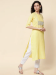 Picture of Cotton Pale Golden Rod Readymade Salwar Kameez