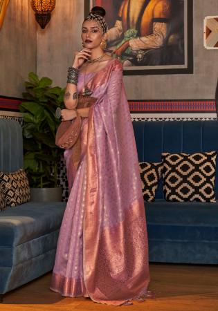 Picture of Stunning Silk Violet Saree