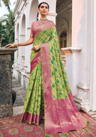 Picture of Enticing Silk Dark Khaki Saree