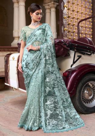 Picture of Radiant Silk Dark Sea Green Saree