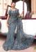 Picture of Magnificent Silk Light Slate Grey Saree