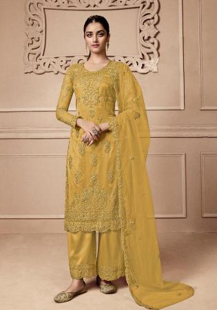 Picture of Marvelous Net Peru Straight Cut Salwar Kameez