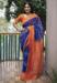 Picture of Superb Cotton Midnight Blue Saree