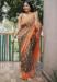 Picture of Appealing Cotton Dark Olive Green Saree
