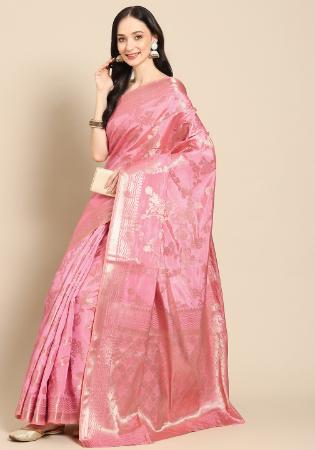 Picture of Amazing Silk Light Pink Saree