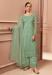 Picture of Net Dark Sea Green Straight Cut Salwar Kameez