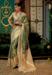 Picture of Radiant Georgette Dark Olive Green Saree