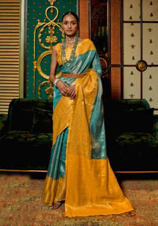 Picture of Taking Georgette Cadet Blue Saree