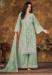 Picture of Net Dark Sea Green Straight Cut Salwar Kameez