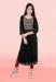 Picture of Well Formed Rayon Black Kurtis & Tunic