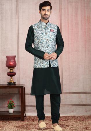 Picture of Splendid Silk Dark Slate Grey Kurtas