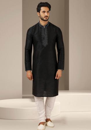 Picture of Beautiful Silk Black Kurtas