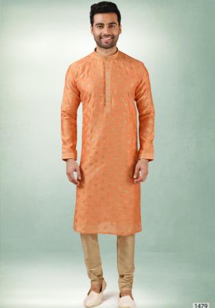 Picture of Admirable Silk Sandy Brown Kurtas