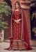 Picture of Appealing Chiffon Brown Straight Cut Salwar Kameez