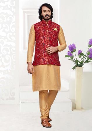 Picture of Delightful Silk Burly Wood Kurtas