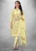 Picture of Amazing Satin Tan Straight Cut Salwar Kameez