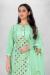 Picture of Satin Dark Sea Green Straight Cut Salwar Kameez