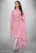 Picture of Fine Satin Plum Straight Cut Salwar Kameez