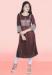 Picture of Well Formed Rayon Dim Gray Kurtis & Tunic