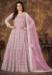 Picture of Exquisite Net Rosy Brown Anarkali Salwar Kameez