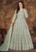 Picture of Nice Net Dark Sea Green Anarkali Salwar Kameez