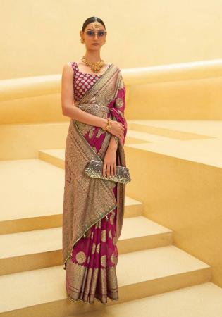 Picture of Magnificent Brasso & Organza Brown Saree