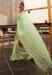 Picture of Amazing Organza Dark Khaki Saree