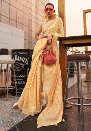 Picture of Good Looking Organza Sandy Brown Saree