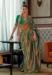 Picture of Marvelous Silk Dark Olive Green Saree