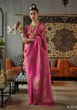Picture of Wonderful Silk Hot Pink Saree