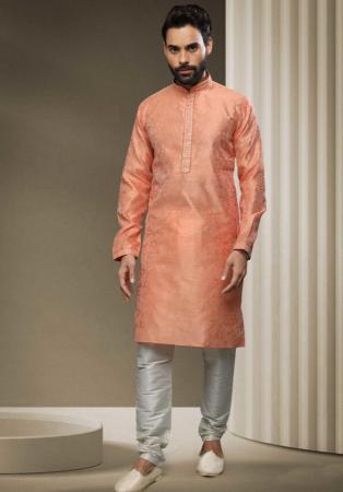 Picture of Marvelous Silk Burly Wood Kurtas