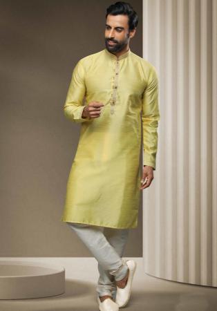 Picture of Gorgeous Silk Tan Kurtas