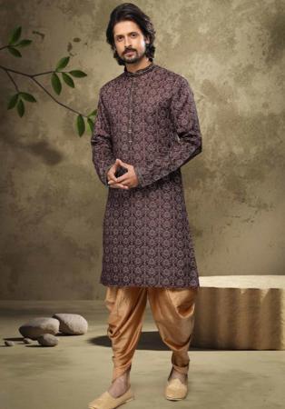 Picture of Pleasing Cotton Dark Olive Green Kurtas