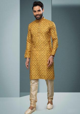 Picture of Statuesque Cotton Tan Kurtas