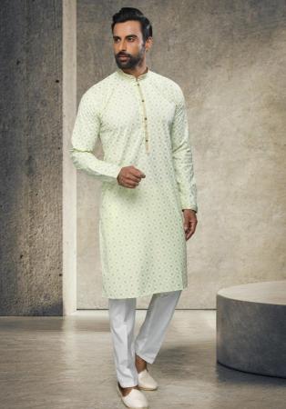 Picture of Taking Cotton Off White Kurtas