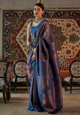 Picture of Resplendent Silk Blue Saree