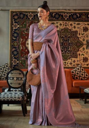 Picture of Sightly Silk Light Slate Grey Saree