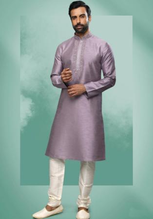 Picture of Resplendent Silk Grey Kurtas