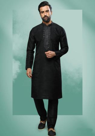 Picture of Sublime Silk Black Kurtas