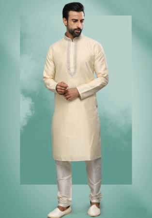 Picture of Marvelous Silk Tan Kurtas