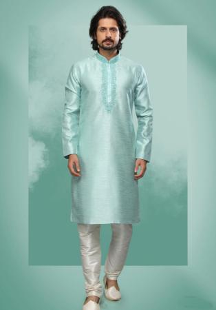 Picture of Splendid Silk Dark Sea Green Kurtas