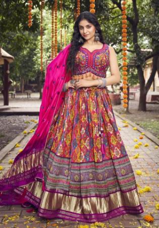 Picture of Sublime Silk Deep Pink Readymade Lehenga Choli