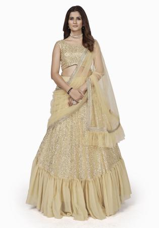 Picture of Superb Georgette Tan Lehenga Choli