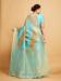 Picture of Sightly Linen Sky Blue Saree