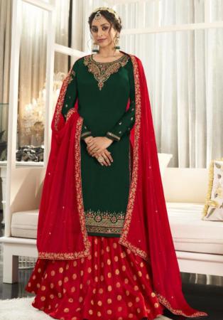 Picture of Georgette Dark Slate Grey Straight Cut Salwar Kameez