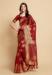 Picture of Ideal Linen Fire Brick Saree