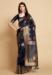 Picture of Marvelous Linen Navy Blue Saree