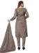 Picture of Stunning Organza Grey Straight Cut Salwar Kameez