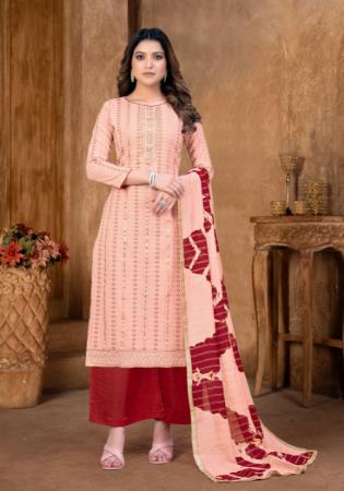 Picture of Ravishing Cotton Wheat Straight Cut Salwar Kameez