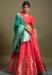 Picture of Wonderful Silk Fire Brick Lehenga Choli